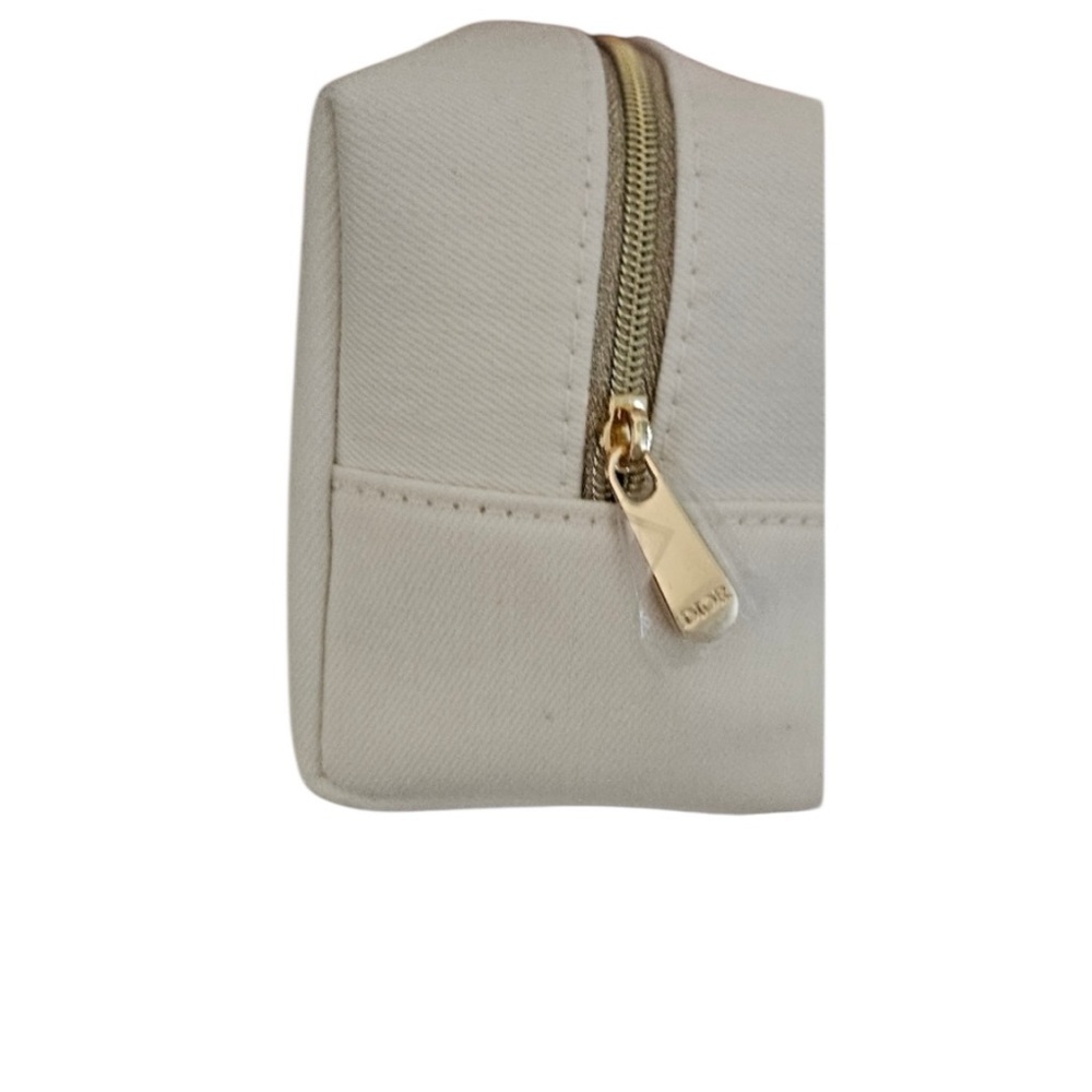 Dior Canvas Makeup Bag w/ Gold Lettering & Hardware. 2 item Bundle brands vary. - Picture 3 of 3